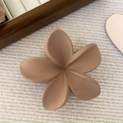 (bk) Preciosos Broches Hair Claw Con Delicadas Flores Mate