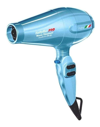 Secador de pelo BaBylissPRO Nano Titanium Portofino 6600 azul 220V