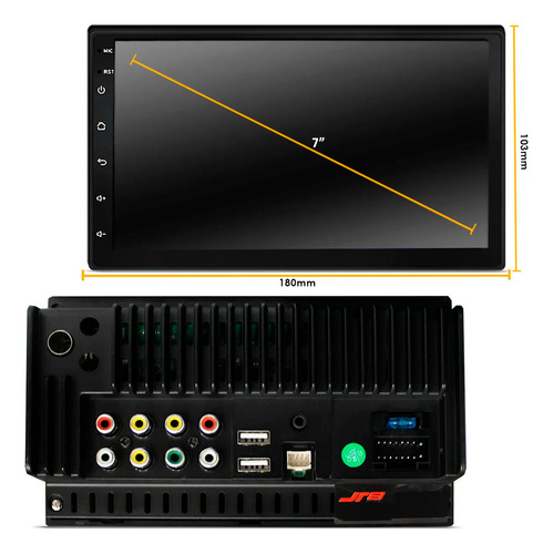 Multimidia Mp5 Carplay Android Bt + Moldura Cinza Hb20