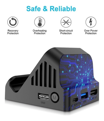 Para Conmutador Base De Carga Con Ventilador De Refrigeraci