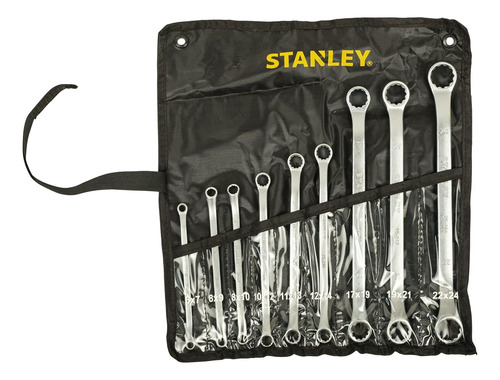 Juego De 9 Llaves Métricas Estriadas Stanley® Con Funda