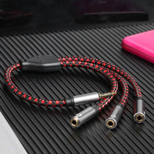 Divisor De Fone De Ouvido, Banhado A Ouro 3.5mm Macho Para 3