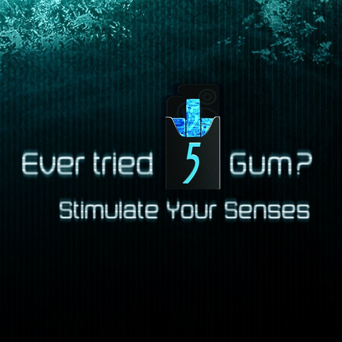 5 Chicle Sin AzĂșcar Gum, Menta Cobalt, Paquete De 35-stick (