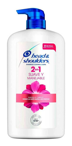 Shampoo Head & Shoulders 2 En 1 Suave Y Manejable  1 Lt