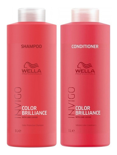 Shampoo 1000ml + Conditioner 1000ml Wella Invigo Brilliance
