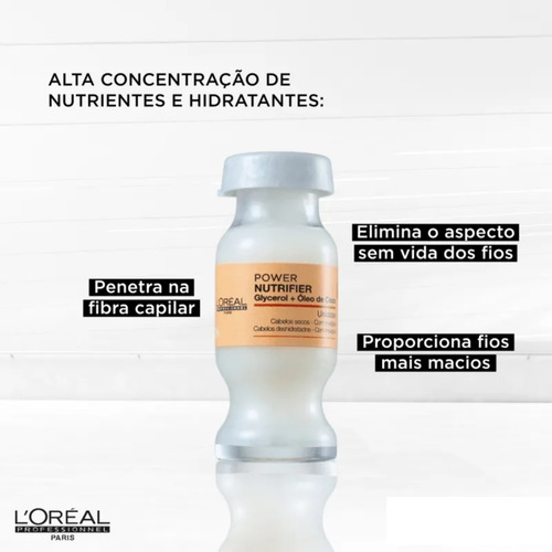 Ampola Powerdose Nutrifier L'oréal 10ml