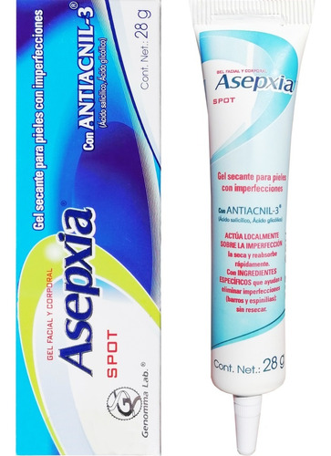 Asepxia Spot Gel Facial Y Corporal Con Antiactil-3 28g