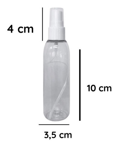 Imagen 5 de 10 de Botellas Plasticas Pet 75 Cc X 50un Con Spray Rociador
