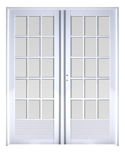 Puerta Doble Aluminio 160x200 M510 3/4 V/rep Abershop
