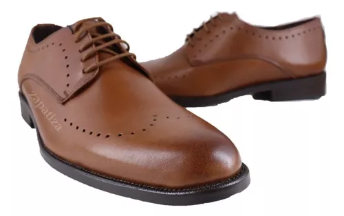 Zapatos Para Hombre De Vestir Suela Cuero Originales Piel Cuotas