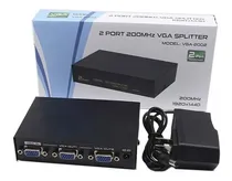 Comprar Splitter Vga 2 Puertos 200mhz 1920x1440 30 Metros Vga-2002 