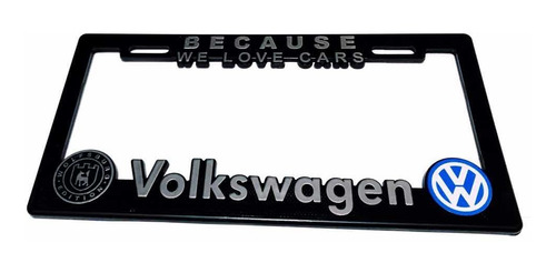 Imagen 4 de 6 de Par (2) Portaplacas Vw Wolfsburg Jetta Golf Virtus Vento Gol