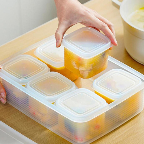 6 Contenedores De Delicatessen Extraíbles Con Tapas De
