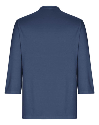 Top Casual Con Bolsillo Para Mujer, Color Liso, Cuello Redon