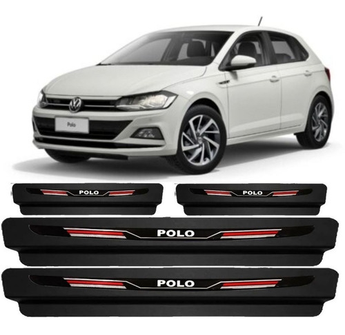 Jogo Soleira Adesiva Sport Porta Vw Polo 200 Tsi Confortline