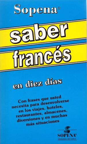 Aprender Francés Método Sencillo Y Práctico Saber Sopena