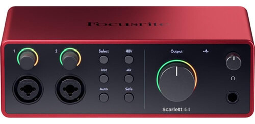 Interfaz Usb-c Focusrite Scarlett 4i4 (cuarta Generación) Pa