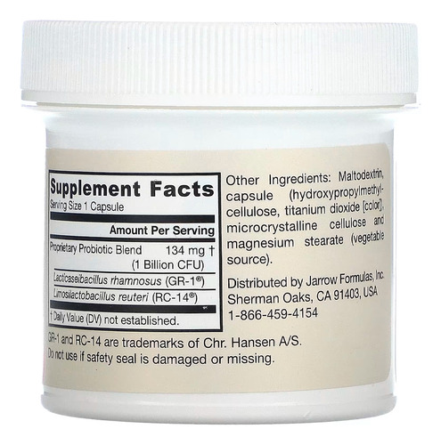 Jarrow Formulas Probiótico Fem-Dophilus 60 Cápsulas