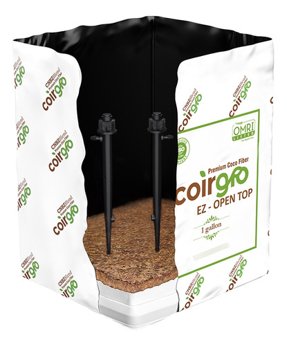 Pack 4 - Bolsas De Cultivo Coco - Open Top Bag - 3,8 Litros