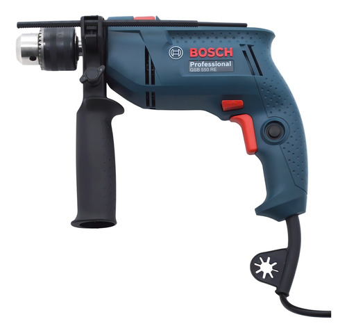 Furadeira De Impacto Bosch 1/2 550w Gsb 550 Com 3 Brocas 22 220V