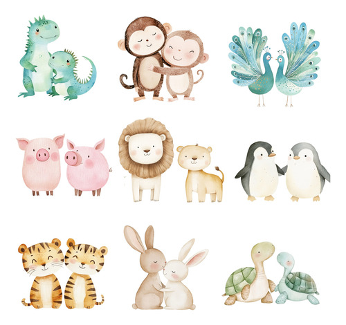 Kit Imagenes Png Clipart - Arca De Noe Acuarela Diseñadores
