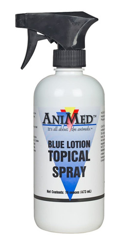 Animed Blue Lotion Topical Antiseptic For Horses Dogs Cats C