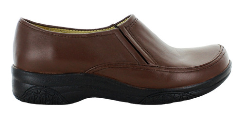 Montc Mocasin Casual Comodo Formal Piel Cafe Mujer 81653