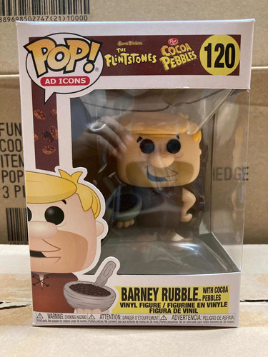 Barney Rubble With Cocoa Pebbles 120 Flintstones Funko Pop