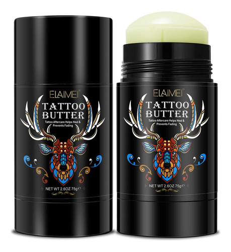 Natural Tattoo Aftercare Butter Balm - 2.6 Oz - Hidrata, Cur