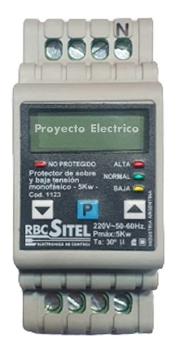 Protector De Sobre Y Baja Tension Monofasico Con Display 