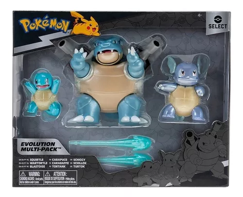 Boneco Pokémon Squirtle, Wartortle e Blastoise Sunny 3289 Pronta Entrega