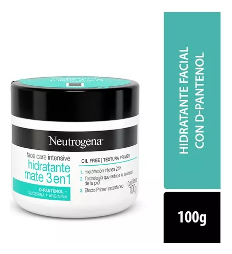 Neutrogena Face Care Intensive Hidratante 3 En 1 Crema 100g