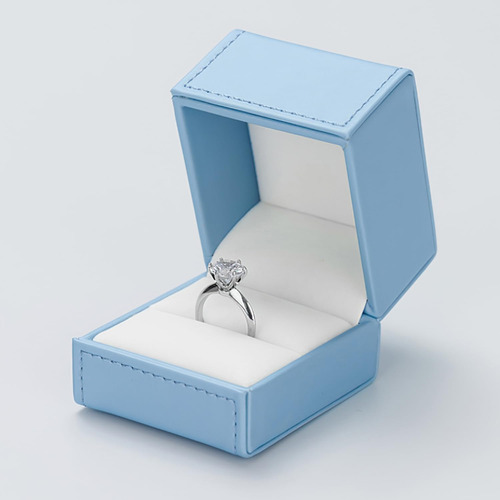Oirlv Blue Gorgeous Ring Box Caja De Regalo De Anillo De Ter