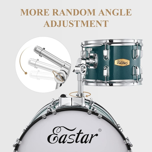 Bateria Para Adultos Kit Completo Color Azul Marca Eastar