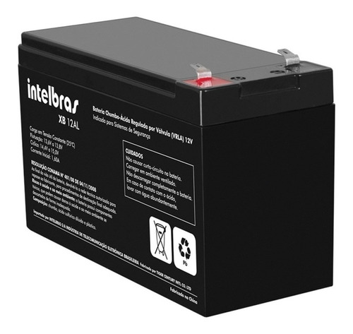 Bateria Selada Xb 12al 12v 6a Para Alarme Intelbras