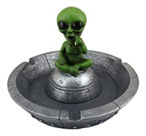 Cenicero Figura Dwk Out Of This World Green Alien Fumar En O