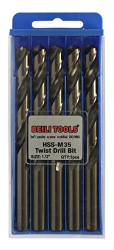 Brocas Hss M35 Cobalto Twist Brocas Paquete De 5 127mm 12