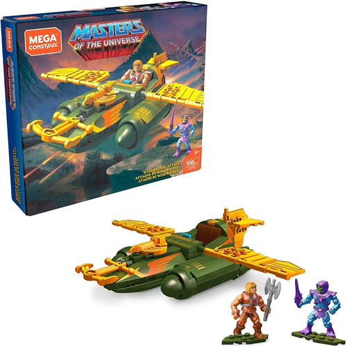 Mega Construx Wind Raider Incluye He-man Skeletor 198 Piezas