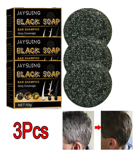 3 Piezas De Jabón Para Oscurecer El Cabello, Barra S