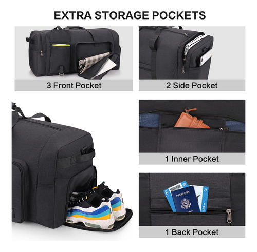 Maletas Deportivas Bolsas De Viaje De Plegable 80l