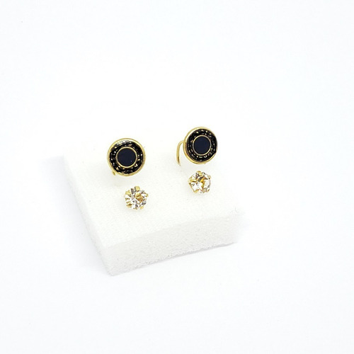 Aretes De Zirconia De Telefono Con Figura 3 Pares A