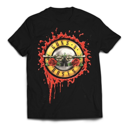 Camiseta Guns And Roses Bloody Logo Rock Activity