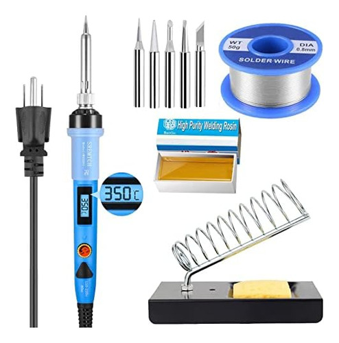 Electronics Soldering Iron Kit - 80w Digital Lcd Solder...