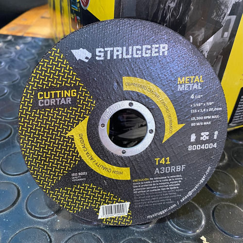 Discos C/e 4-1/2 X 1/16 X 7/8 Strugger 