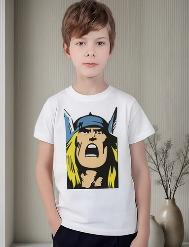 Playera Unisex Niños Retro Avengers Thor