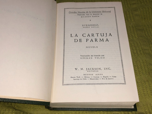 La Caratuja De Parma - Stendhal - Jackson