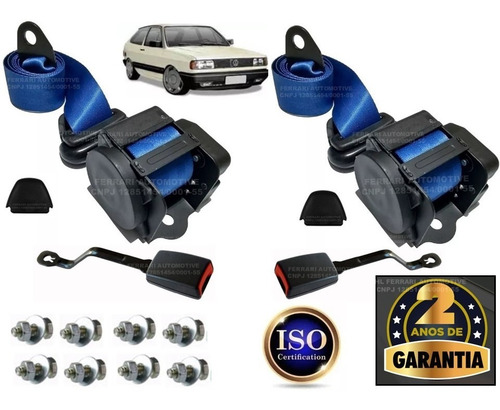 Kit Cinto De Segurança Gol Quadrado G1 G2 G3 G4 G5 Apolo Lx