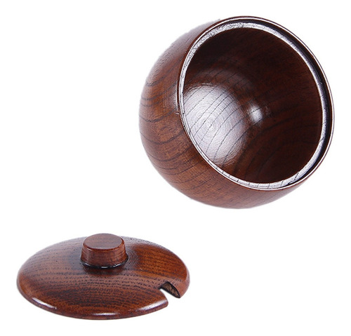 Juego De 2 Tarros De Madera Maciza Para Especias, Azucarero,