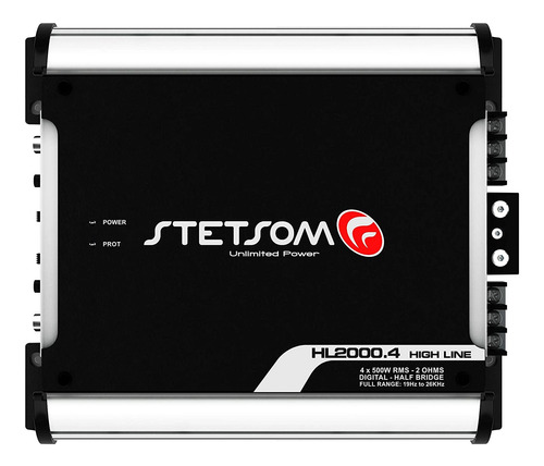 Amplificador Stetsom 4 Canales Potencia 2000 W Rms 2 O Auto