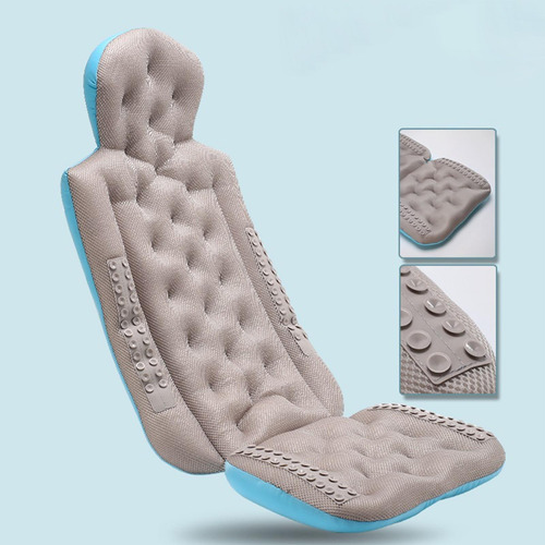 Almohadas De Baño, Estera Portátil, Ventosas, Negro